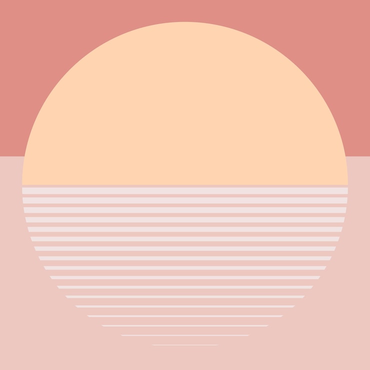 मुफ़्त वेक्टर pastel orange sunset background vector aesthetic