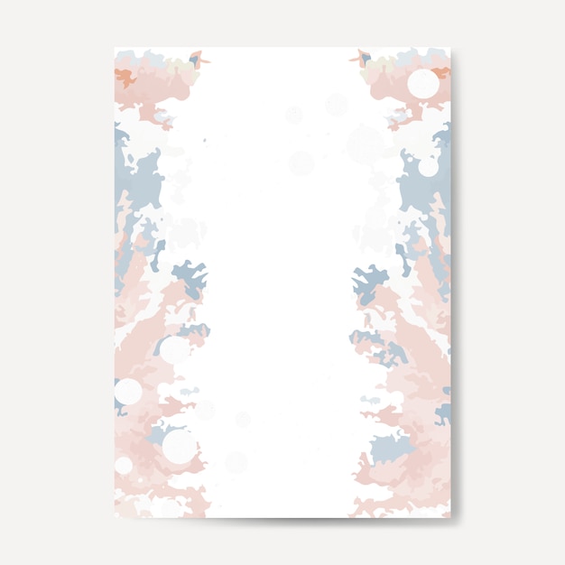 Free vector pastel paint pour card vector