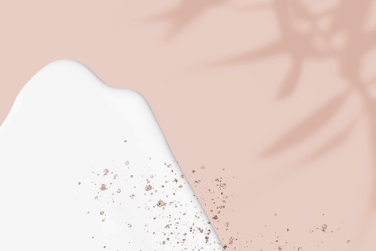 Free Vector pastel pink background with leaf shadow and glitter