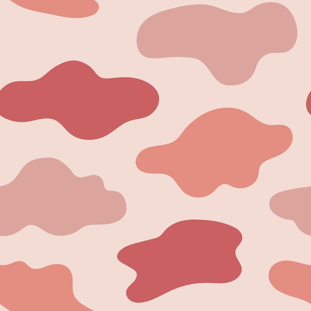 Pastel pink seamless cloudjds pattern background