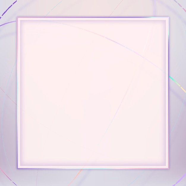 Pastel purple frame vector pink background