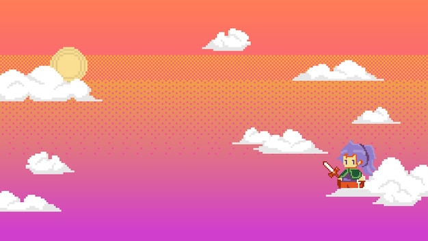 Бесплатное векторное изображение Пастельный ретро-игровой розовый баннер раздора