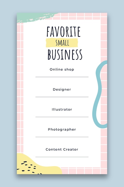 Pastel support small business instagram story