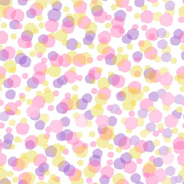 Pastel watercolor dotty seamless pattern