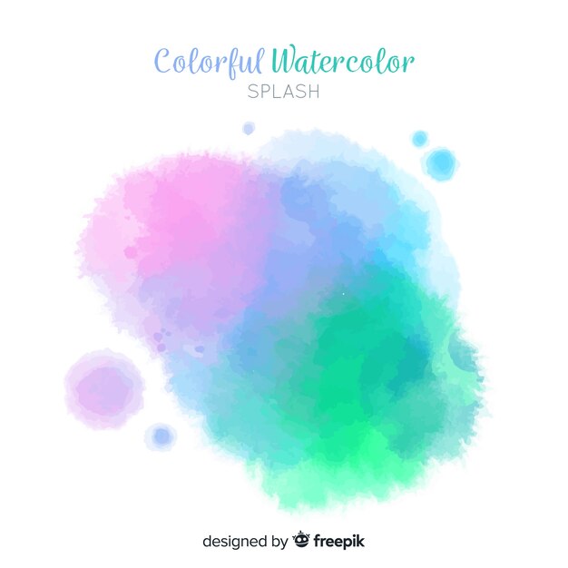 Pastel watercolor stains background