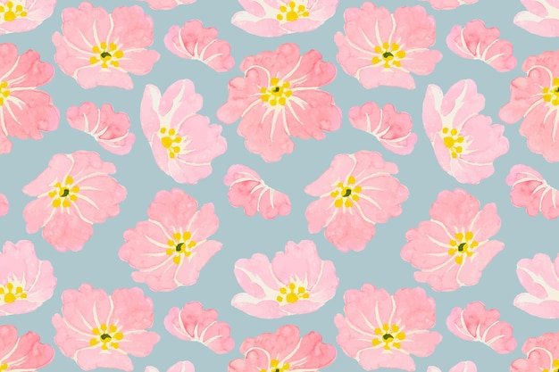 Free vector pastel wild flower pattern