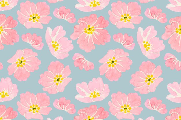 Pastel wild flower pattern