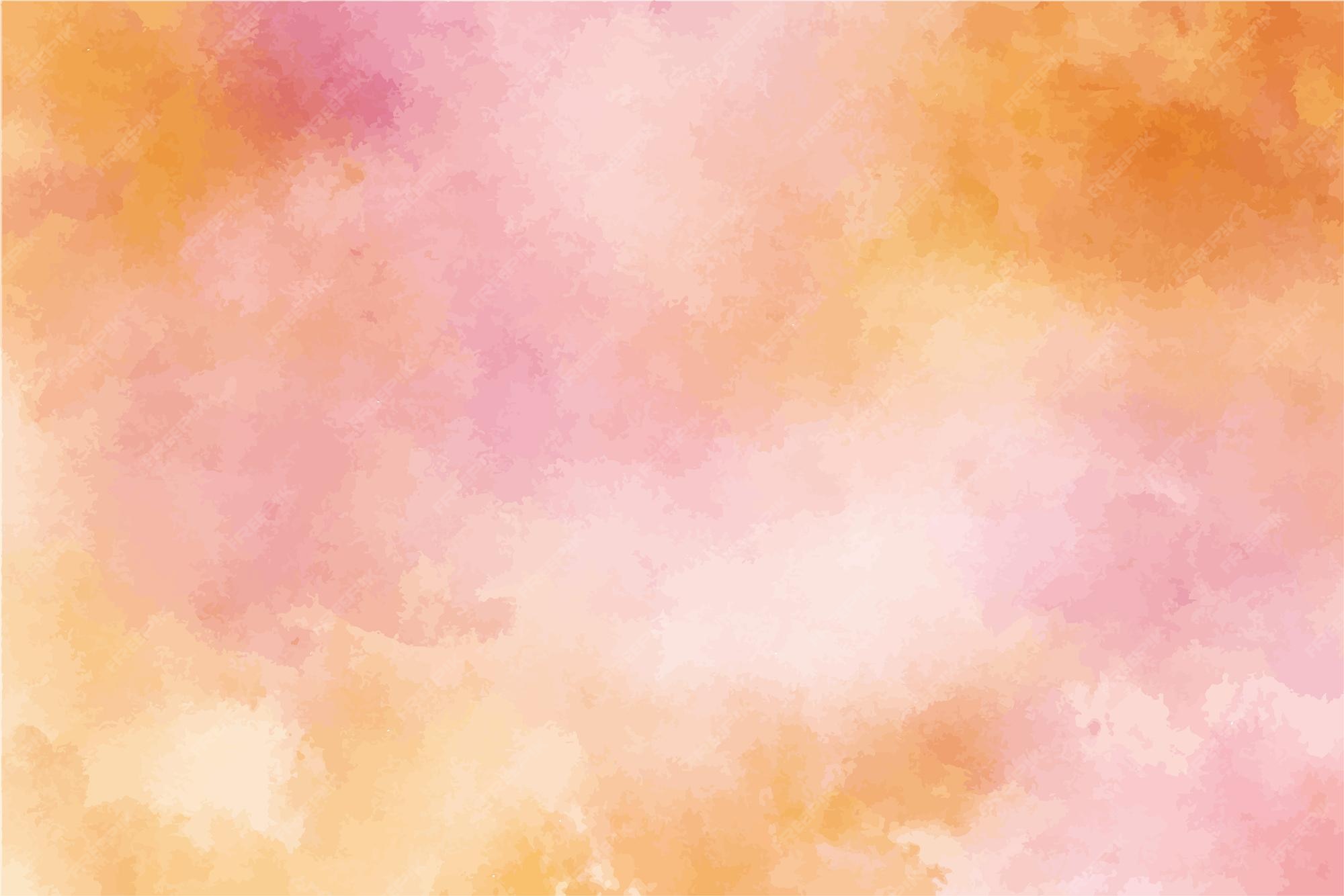 Premium Vector Pastel Yellow And Pink Watercolor Ombre Background Texture