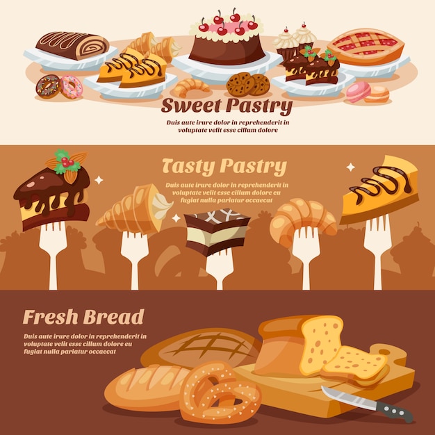 Pastry Banner Set