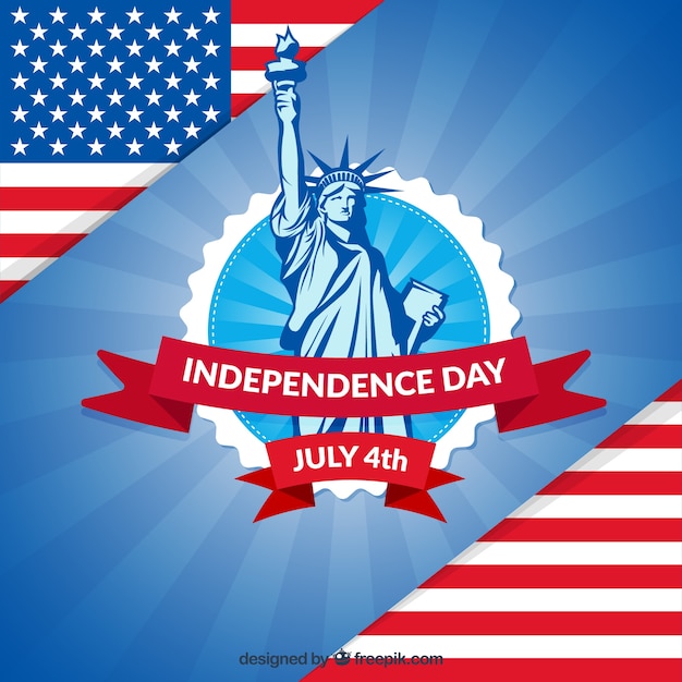 Patriotic independence day background