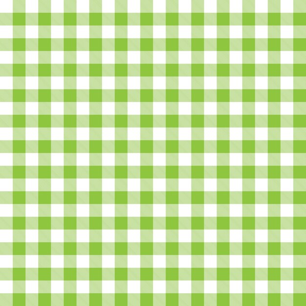 緑のチェックされた格子縞のデザインのパターンの背景