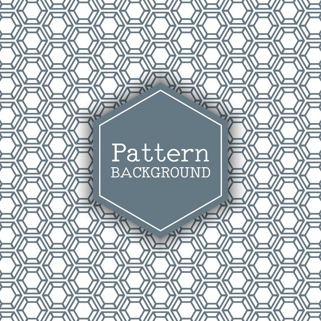 Free vector pattern background with a hexagon design