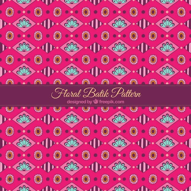 Pattern of batik geometric shapes