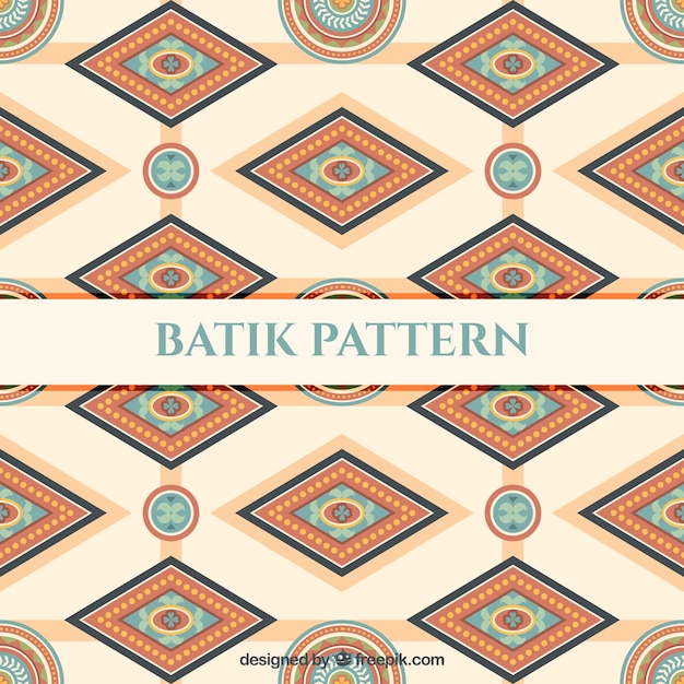 Free vector pattern of batik geometric shapes