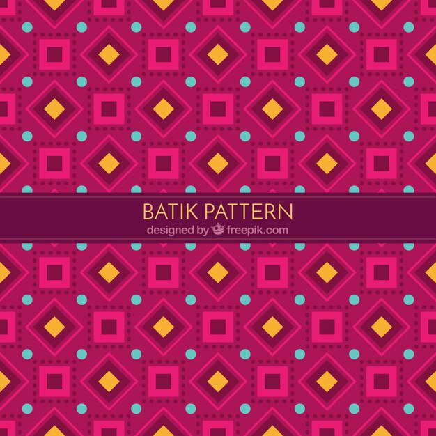 바틱 도형의 패턴
