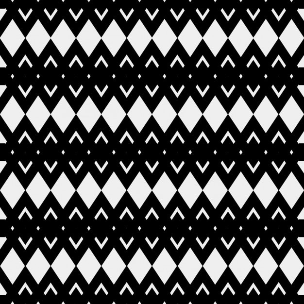 Free Vector pattern black and white in ethnic style