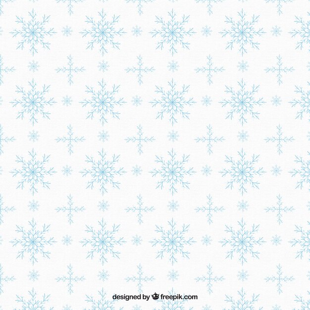 Free Vector pattern of christmas decorative snowflakes 