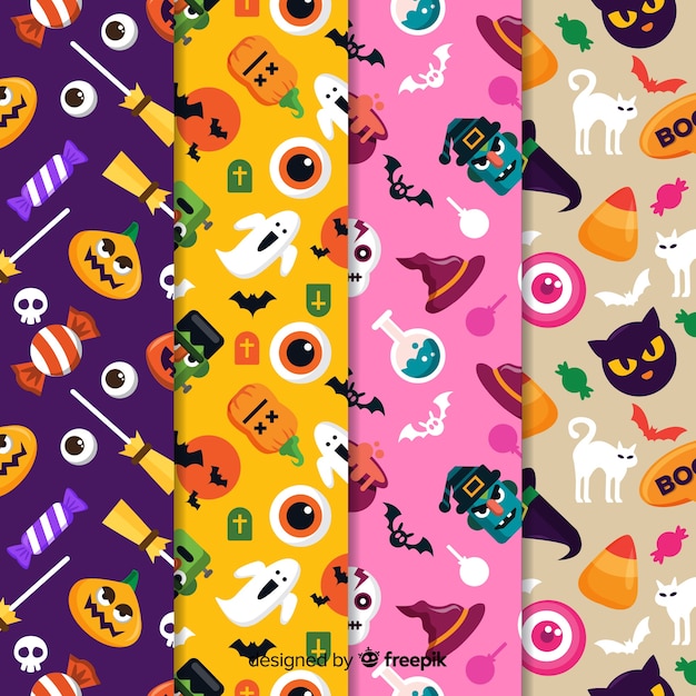 Pattern collection for a spooky halloween party