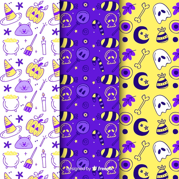Pattern collection for a spooky halloween party