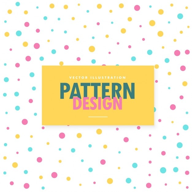 Free vector pattern of colored dots