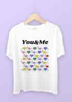 Free vector pattern cool valentine's day hearts t-shirt