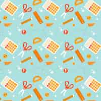 Free vector pattern design for back to school season celebration