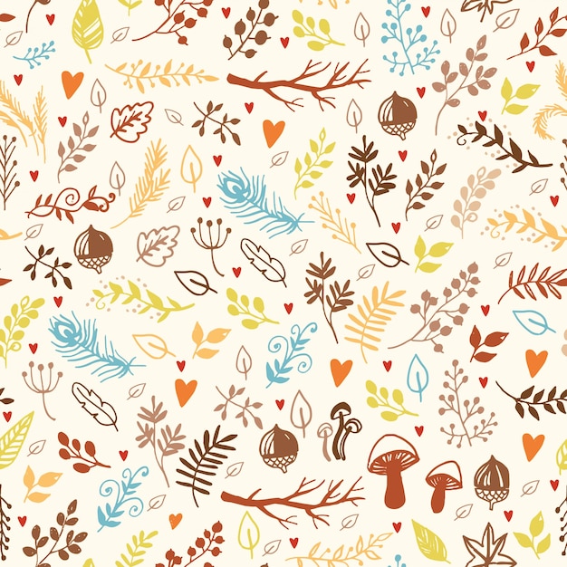 Free vector pattern doodle elements