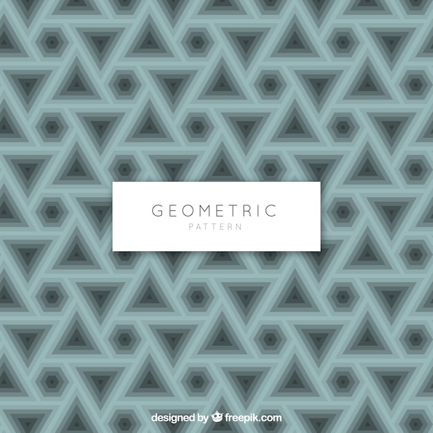 Pattern of geometric triangles