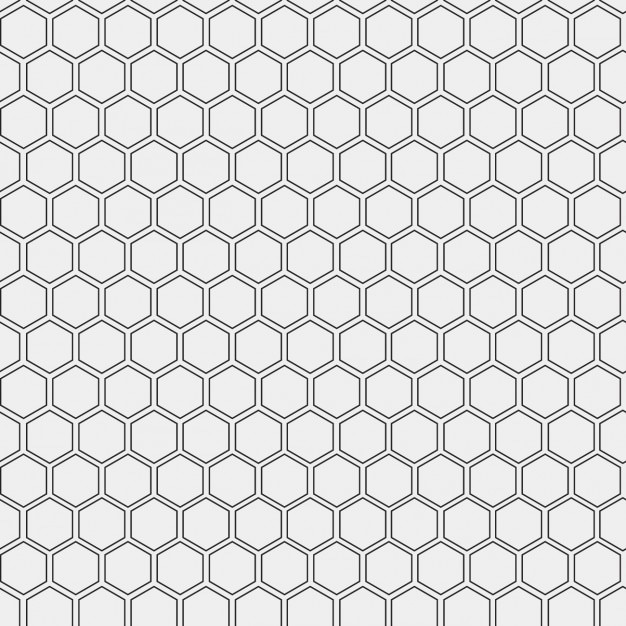 Free vector pattern made with outlined hexagons