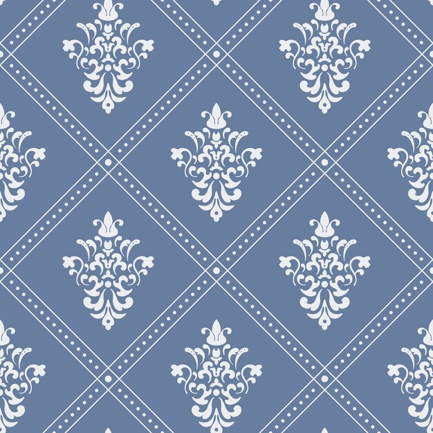 Pattern seamless baroque. Background design vintage style flat. 