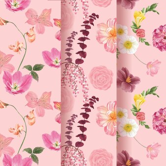 アネモネの花の背景 プレミアムベクター アネモネの花の背景 プレミアムベクター