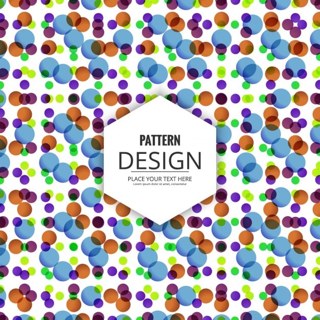 Free vector pattern of semitransparent colored circles