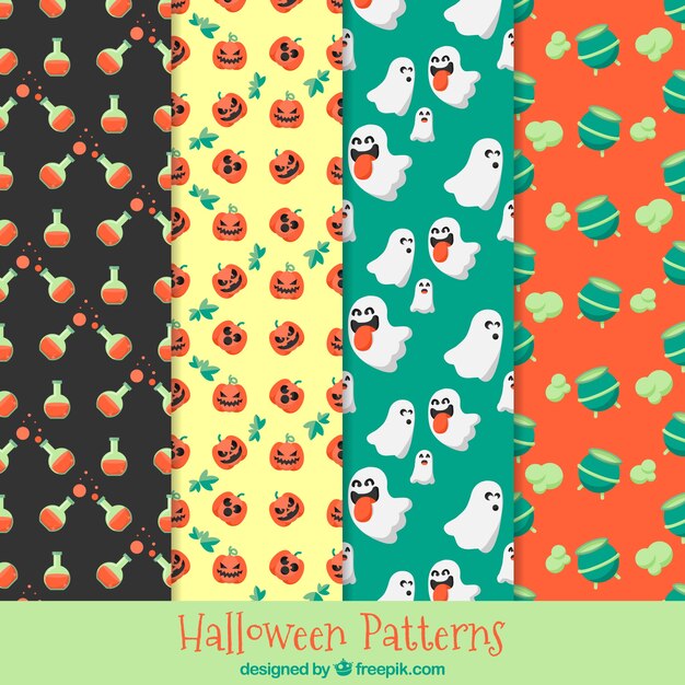 Pattern set halloween party