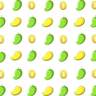 Шаблон векторные иллюстрации плодов манго