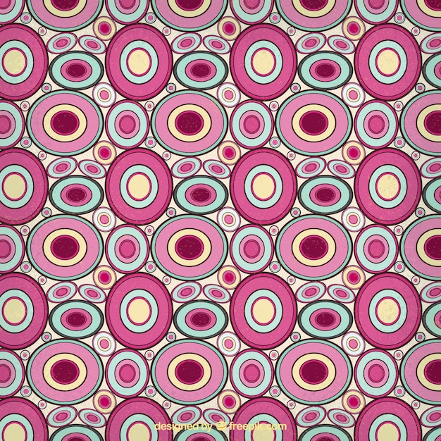 Pattern with abstract circles