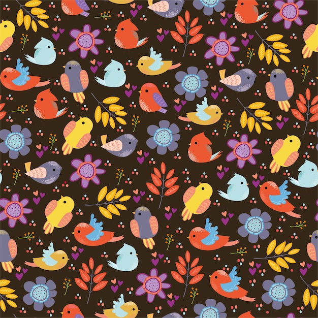 pattern with birds