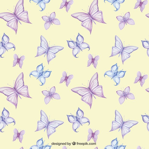 Pattern with butterflies