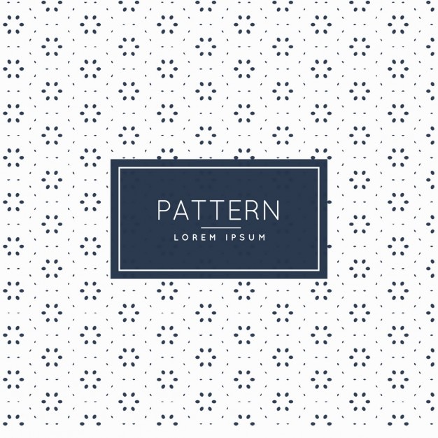 Free vector pattern with circles and floral shapes