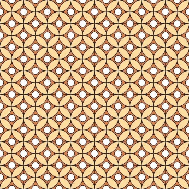 pattern with circular and square shapes