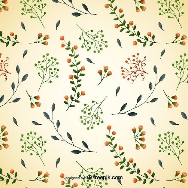 Pattern with delicate flowers