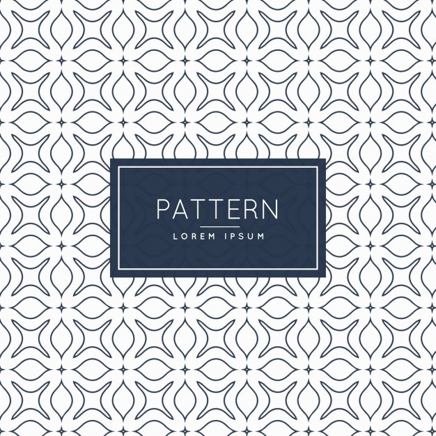 Pattern with floral shapes 