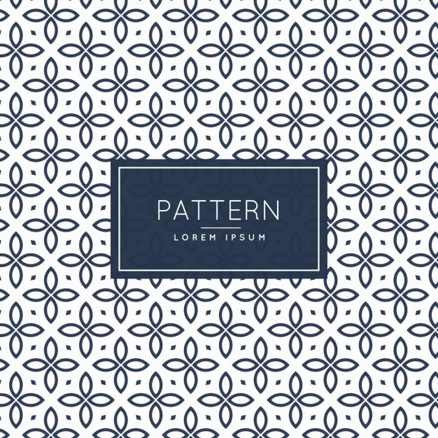 Pattern with floral shapes