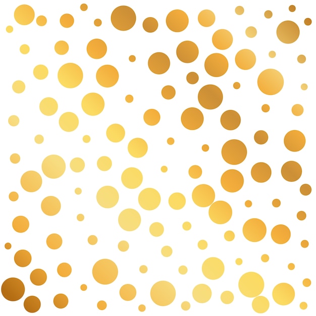 Pattern with golden dots