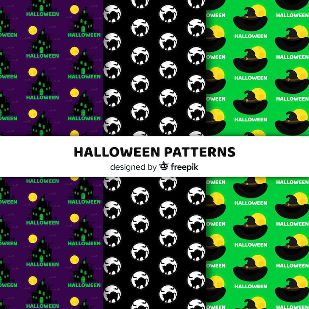 Pattern with halloween elements