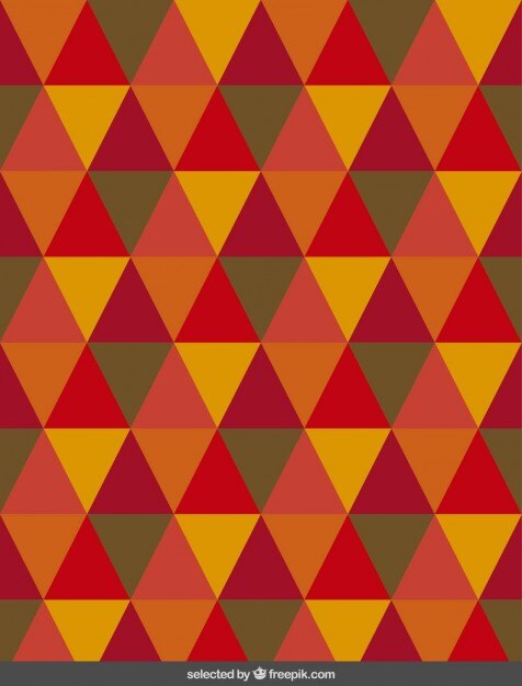 Pattern with isosceles triangle