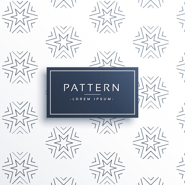 Pattern with linear stars