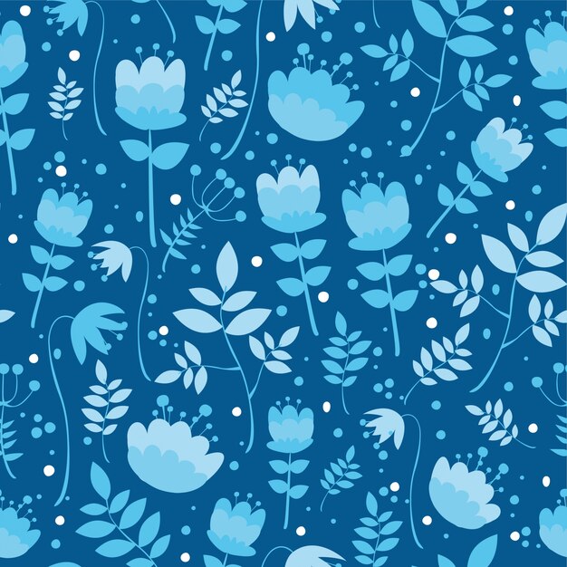 pattern with plants