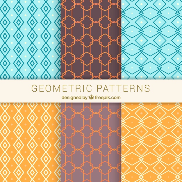 Patterns of geometric shapes