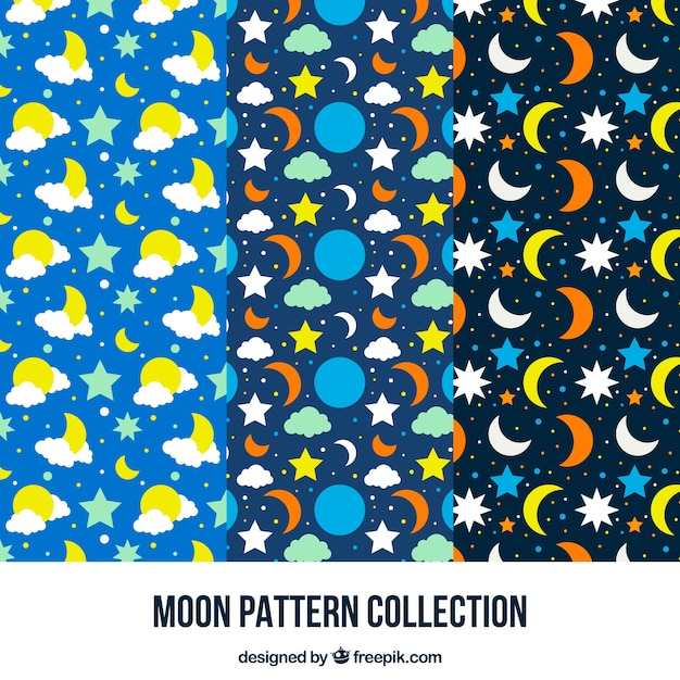 Patterns of moons and stars