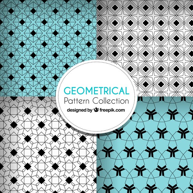 patterns set of geometric shapes 
